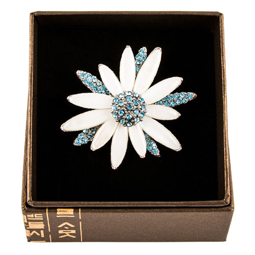 Tie Pin, Cufflinks & Brooch (White) - LV0151