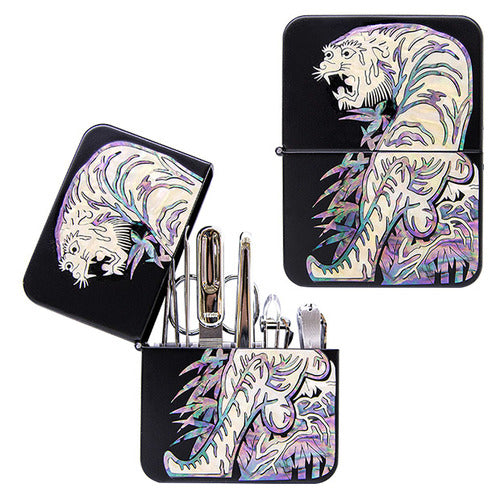 Nail Clipper Set — Tiger (Black) - LV0128