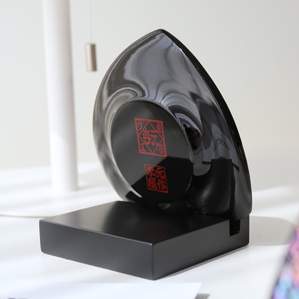 2-Piece Set: Najeonchilgi Butterfly Arabesque Tea Coaster Large & Ornament Stand (Master Artisan Lee Won-geun)