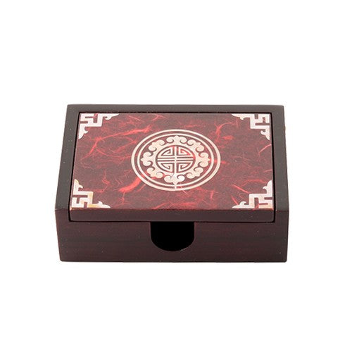 Najeon Chilgi Mother of Pearl Business Card Holder (Green) - OF0019