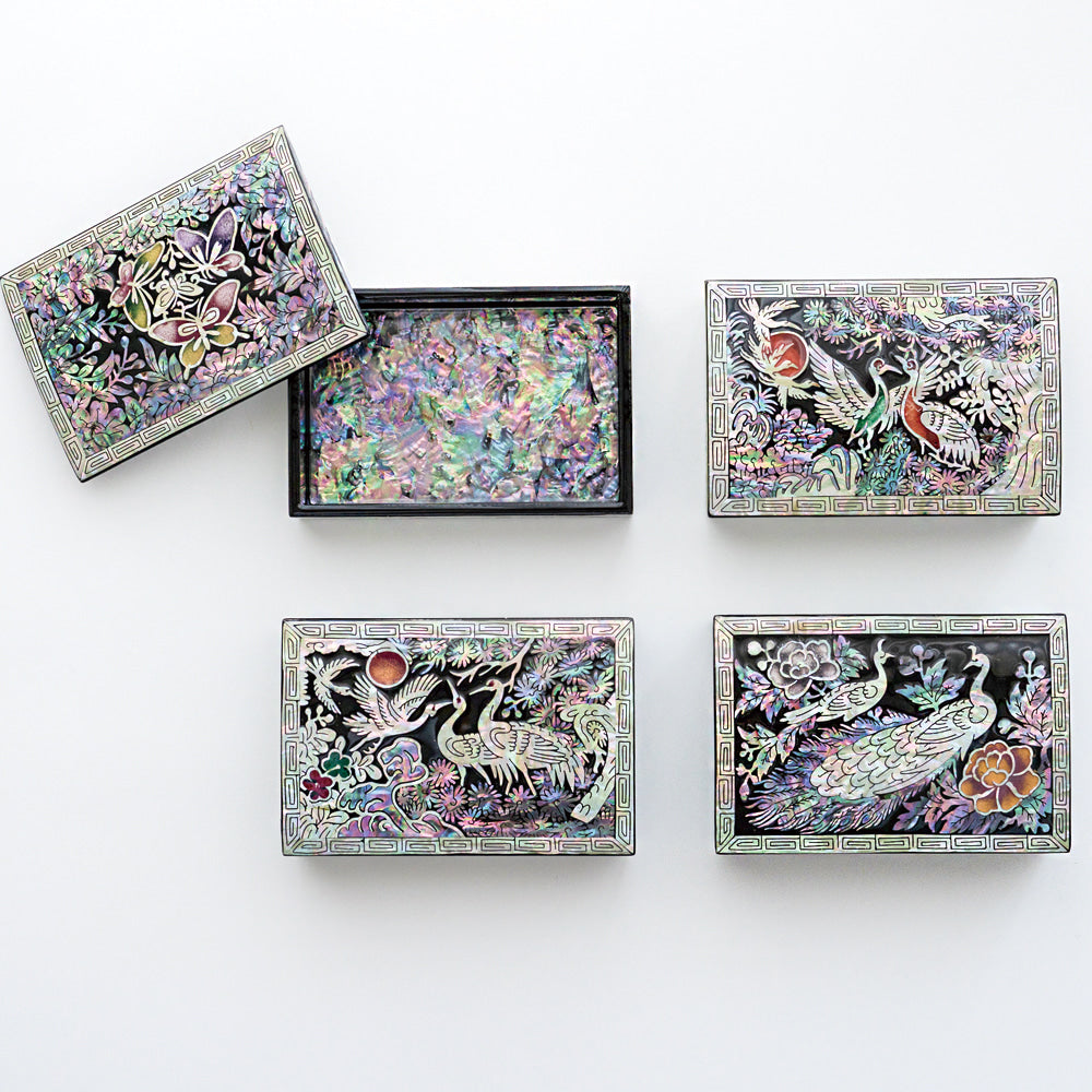 Najeon Chilgi Mother of Pearl Business Card Holder — Pine & Crane - OF0002