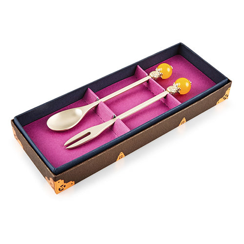Spoon & Chopstick Set (Yellow) - LV0096