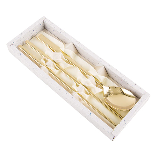 Spoon & Chopstick Set (Gold) - LV0078
