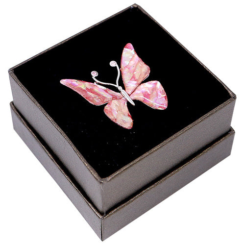 Tie Pin, Cufflinks & Brooch — Butterfly (Pink) - LV0146