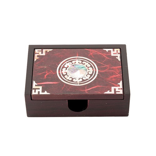 Najeon Chilgi Mother of Pearl Business Card Holder (Green) - OF0020