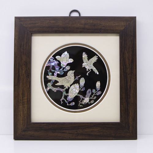 Small Najeon Chilgi Mother of Pearl Picture Frame — Plum Blossom - DE0096