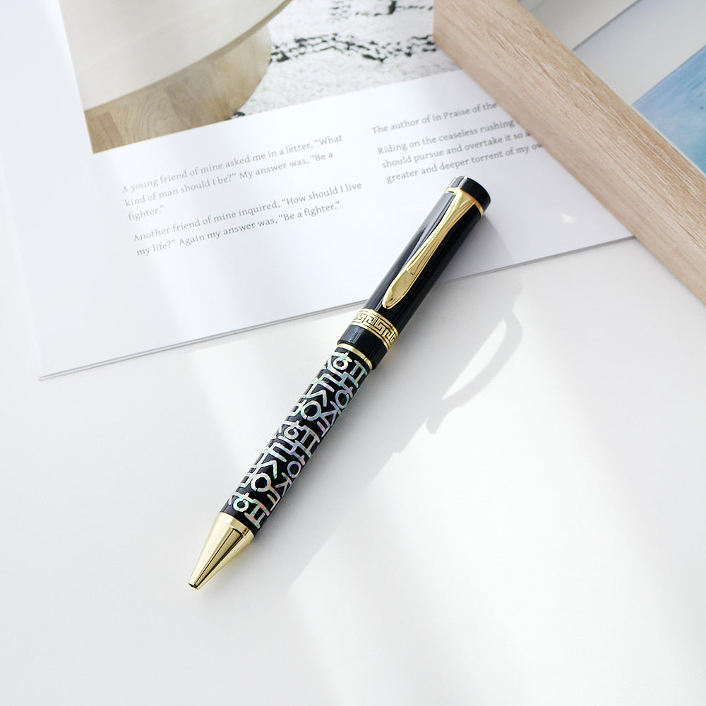 Najeonchilgi Hangul Lattice Mother of Pearl Pen (Lower Inlay)