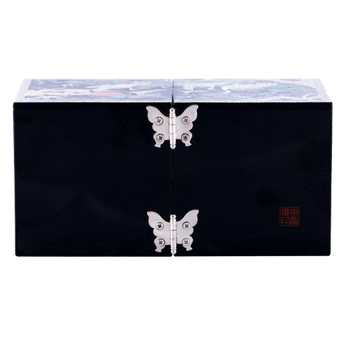 Crane & Pine PhoenixRing Double LiddedJewelry Box (Black) - by Yoo Chang-geun