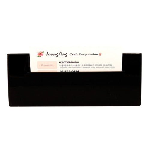 Mandarin Duck Desk Clock & Business Card Holder — Korean Wedding Symbol of Conjugal Devotion - DE0127