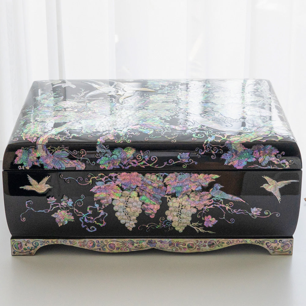 Najeon Chilgi Mother of Pearl Document & Memo Box - OF0215