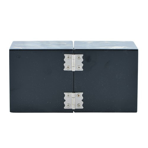Hanji Crane & Pine Double LiddedJewelry Box (Blue) Small