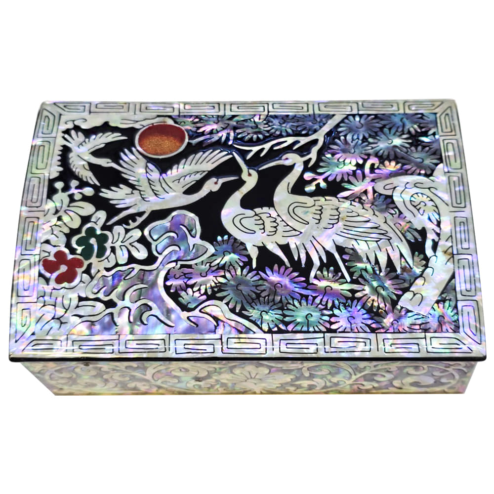 Najeon Chilgi Mother of Pearl Business Card Holder — Butterfly - OF0004