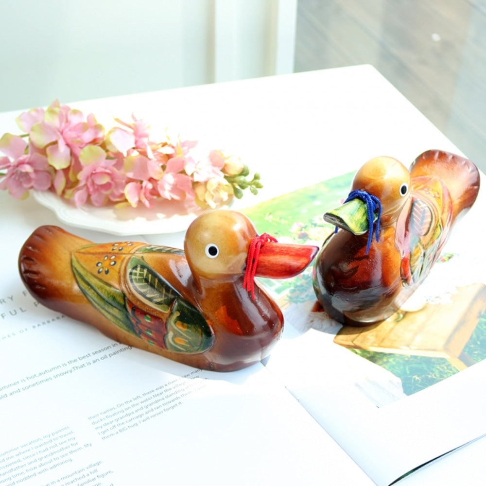 Wood Carved Duck Set 1 Wood Carved Box Dragon Wedding Newlyweds