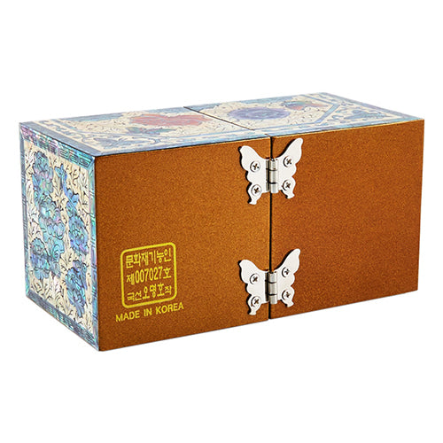 Peony OctagonalBorder Double LiddedJewelry Box (Medium, Small) - Oh Myung - Ho