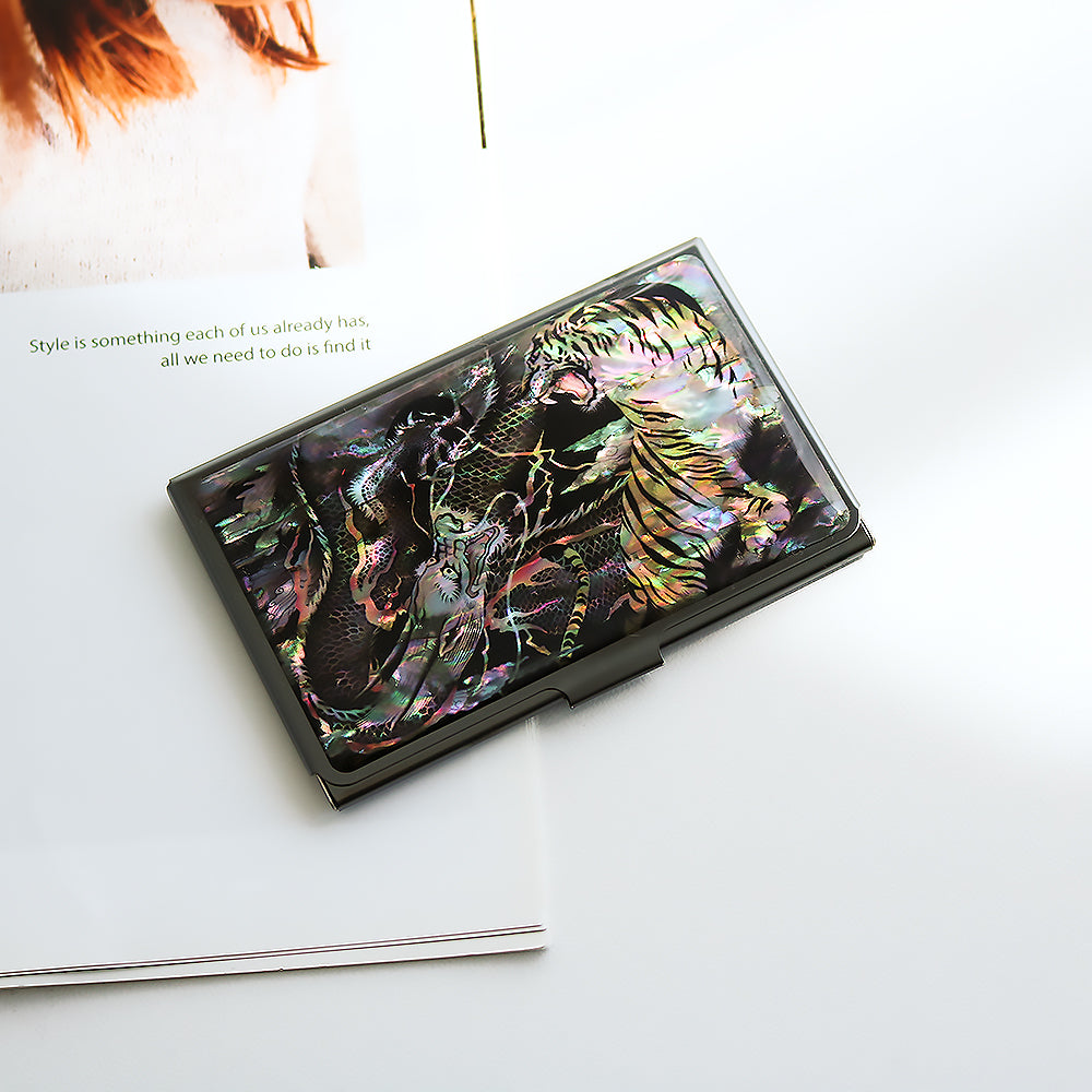 Najeonchilgi Black Mother of Pearl Business Card Case N