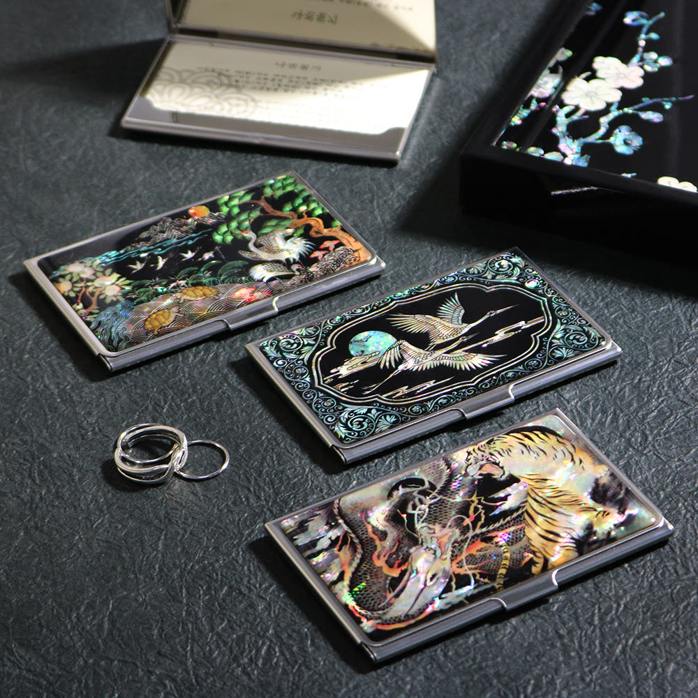 Najeon Business Card Case Mother of Pearl Business Card Case