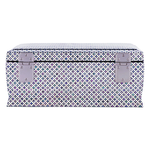 Seven Treasures Pattern (Diamond)Pattern 2-Drawer Left Jewelry Box- by Park In-ho