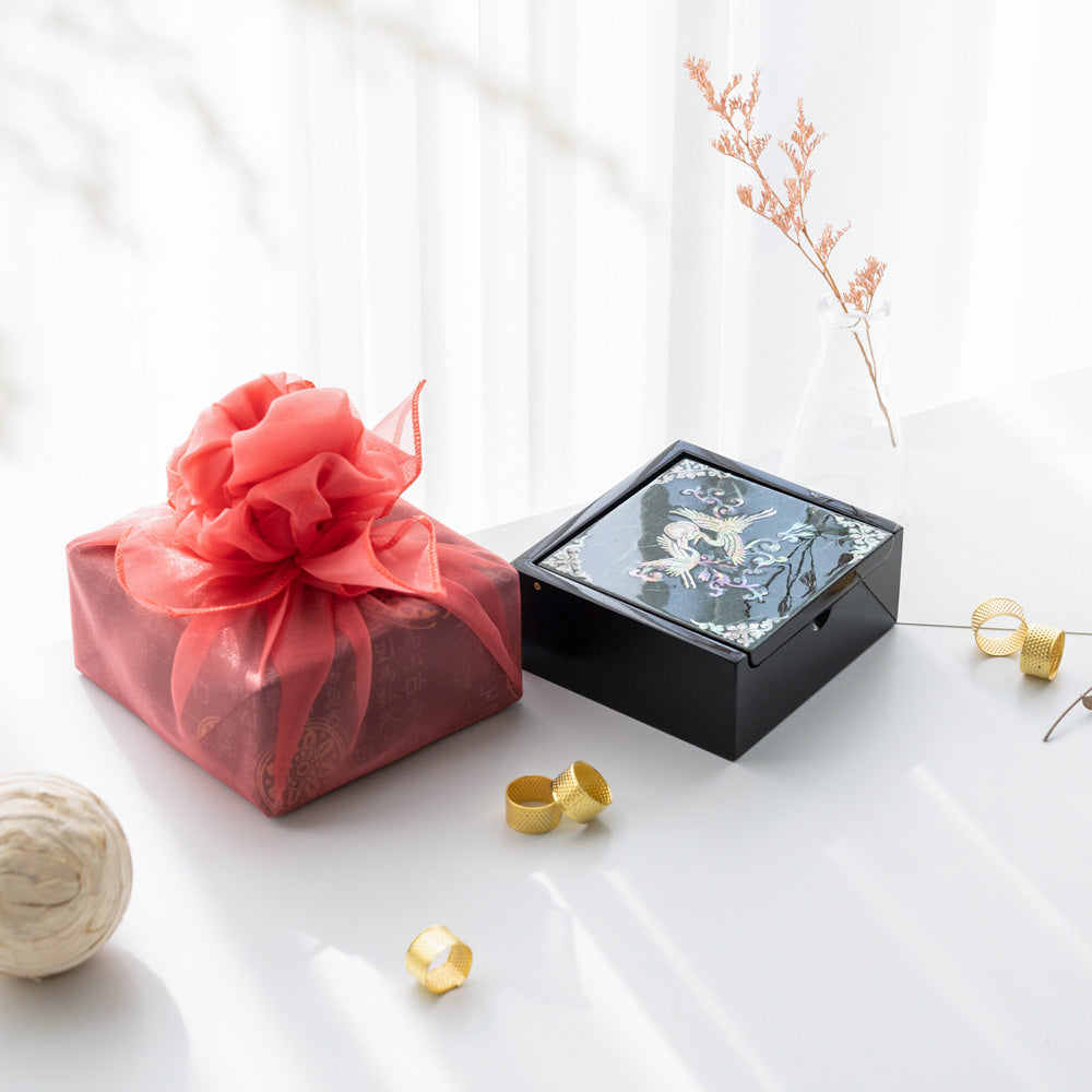 Hanji Mini Ring Storage Mother of Pearl Jewelry Box
