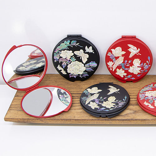 Najeon Chilgi Hand Mirror & Medicine Case — Peony - LV0020