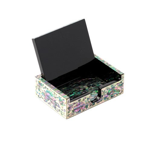 Najeon Chilgi Mother of Pearl Business Card Holder — Peony by 오명호 - OF0015