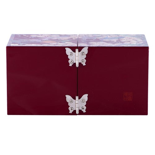 Crane & Pine PhoenixRing Double LiddedJewelry Box (Red) - by Yoo Chang-geun