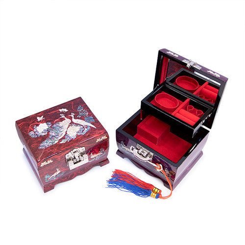 Music Box Melody Hanji Base Mother of Pearl Jewelry Box - Oh Myung - Ho