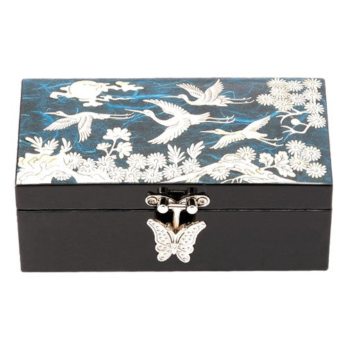 [Crane & Pine]Ring Holder Straight - Sided Jewelry Box (Red/Blue/Purple)