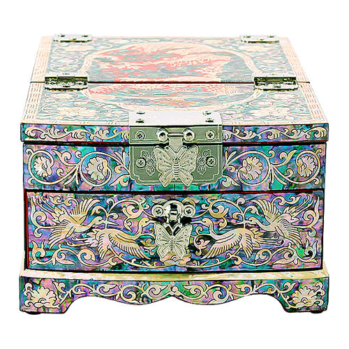 Crane & Pine 1-TierDrawer VanityJewelry Box (Red)