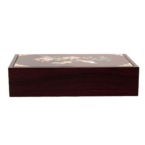 Najeon Chilgi Mother of Pearl Document & Memo Box — Plum Blossom - OF0220