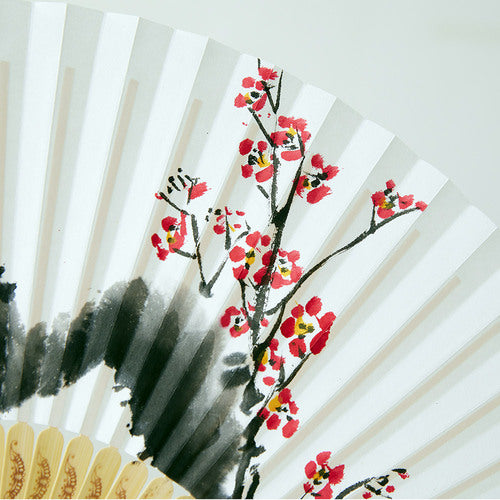 Hanji Traditional Fan — Plum Blossom - FN0075