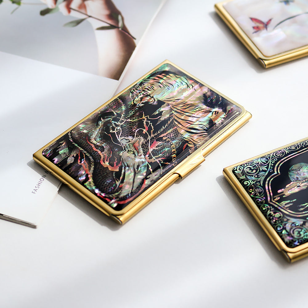 Najeonchilgi Gold Mother of Pearl Business Card Case N