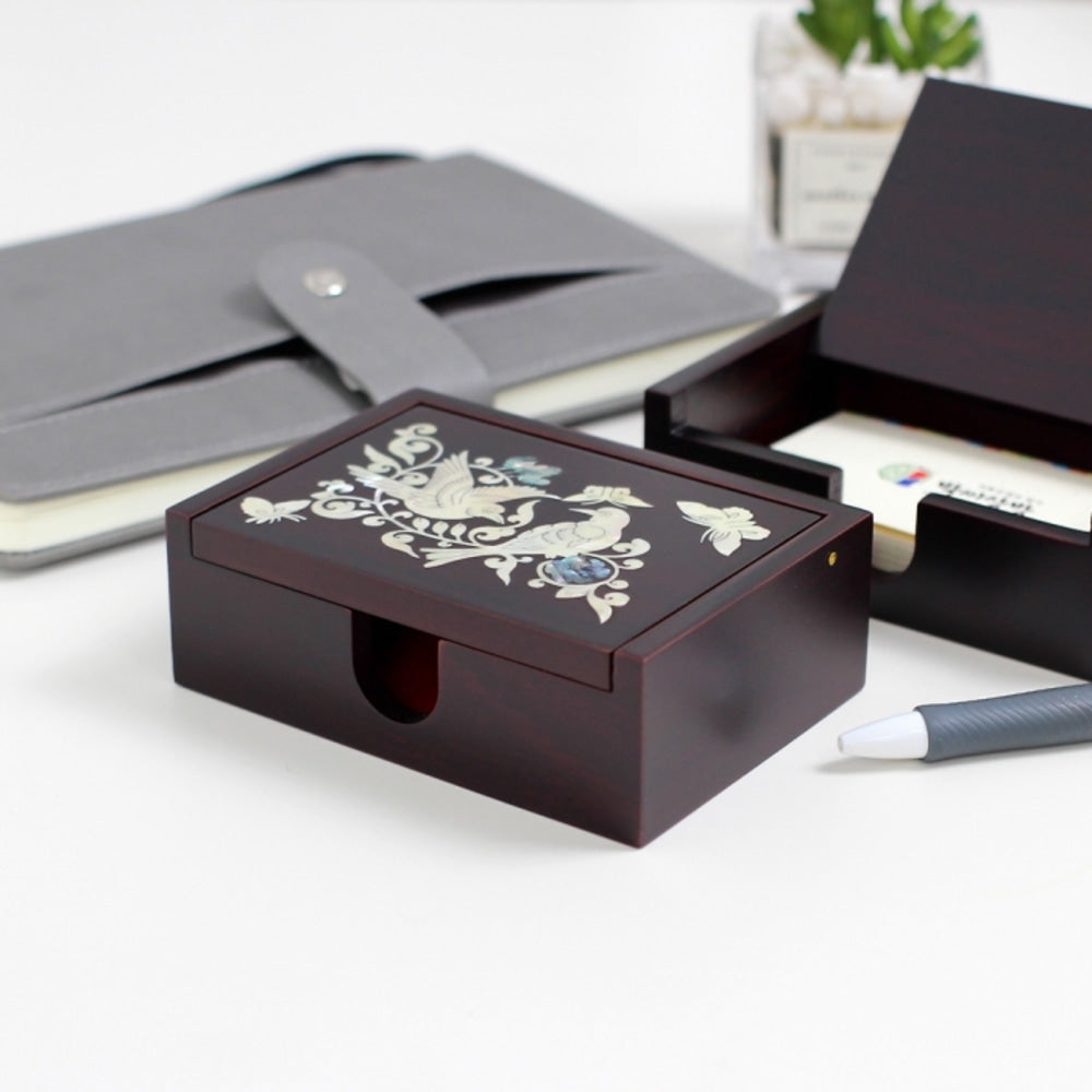 Najeonchilgi Mother of Pearl Business Card Case (Auto-Open)