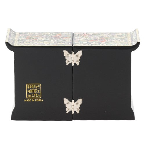 VineButterfly Roof Tile Embroidered Drawer Double LiddedJewelry Box - Oh Myung - Ho