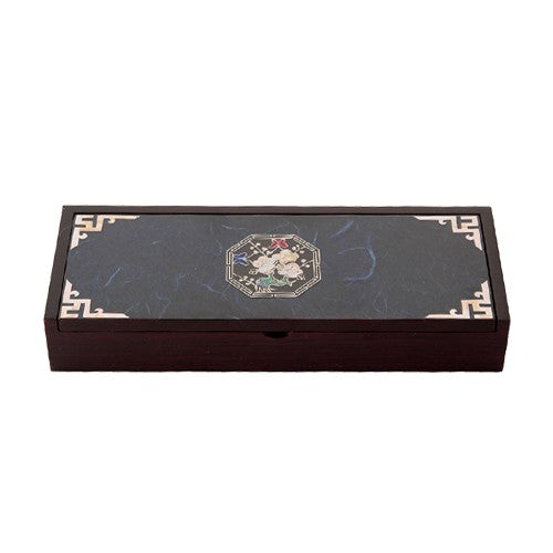 Najeon Chilgi Mother of Pearl Pen & Pencil Holder — Plum Blossom (Green) - OF0032