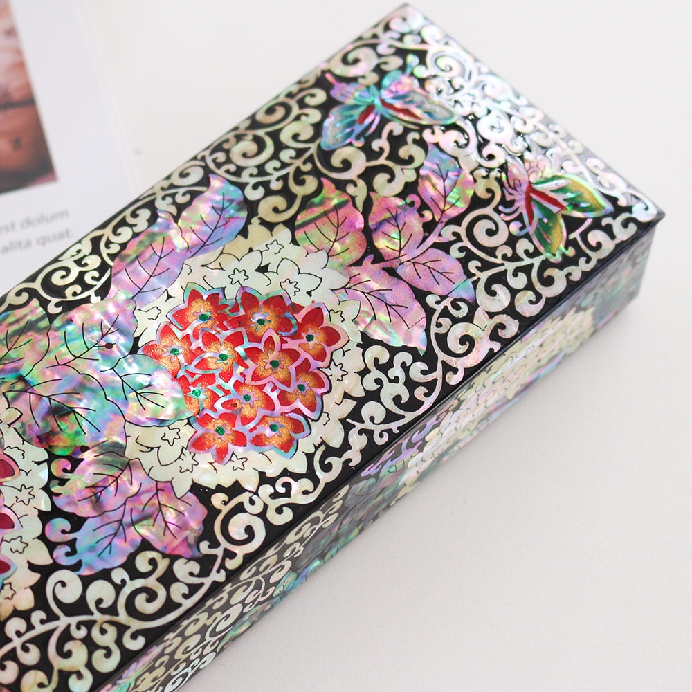 Premium Najeon Hydrangea Pen Case (Master Artisan Jang Tae-bok)