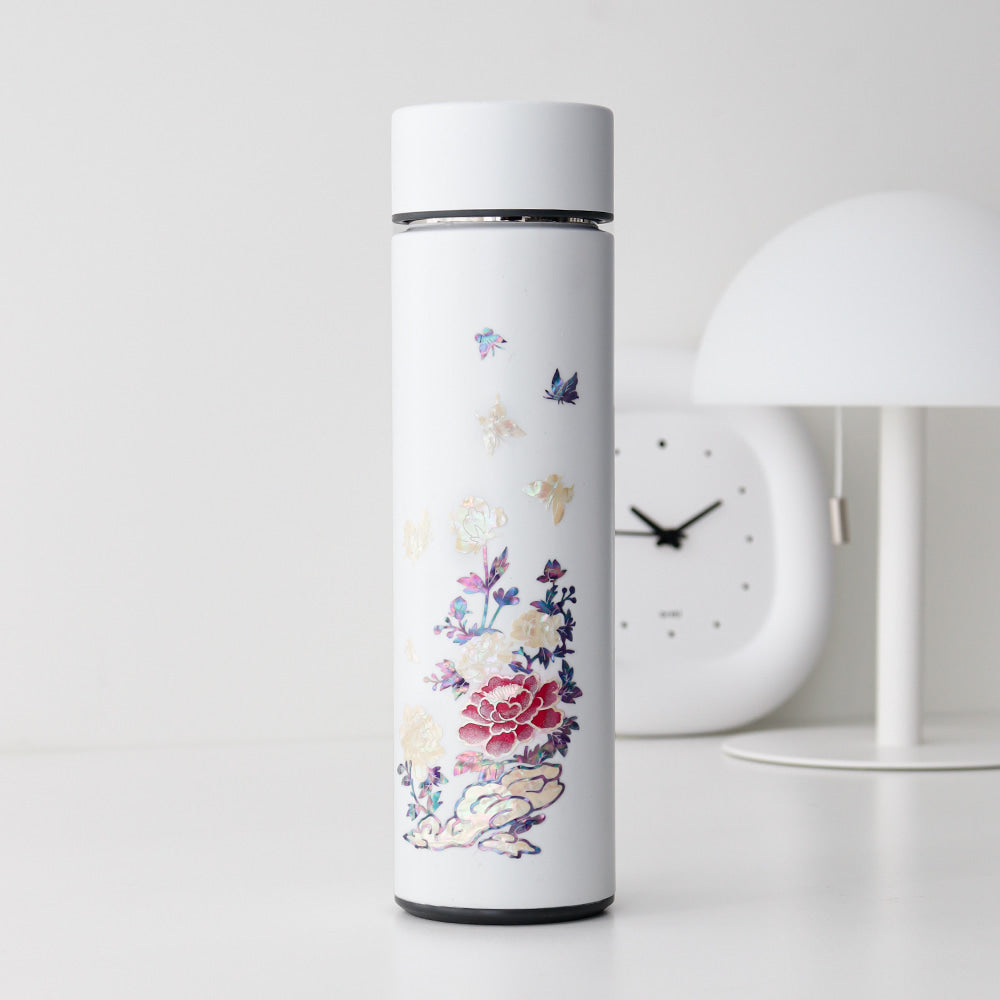 Najeonchilgi Peony Garden Stainless Steel Mother of Pearl Tumbler 500ml