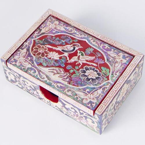 Najeon Chilgi Mother of Pearl Business Card Holder — Dragon by 오명호 - OF0013
