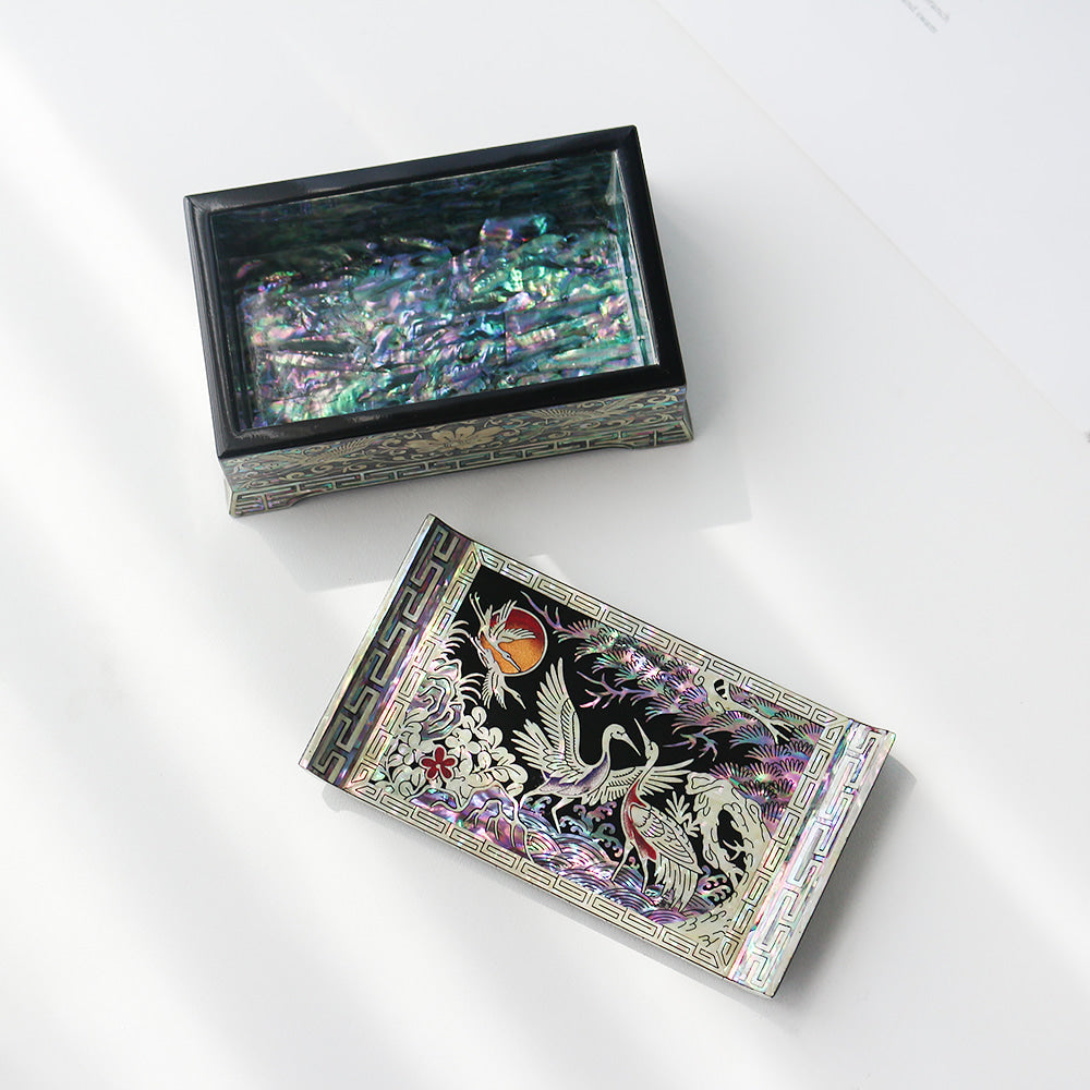 Premium Najeon Pine & Crane Seonbi Scholar Box