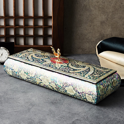 Najeon Chilgi Mother of Pearl Pen & Pencil Holder — Phoenix by Kwak Jang-sun - OF0024