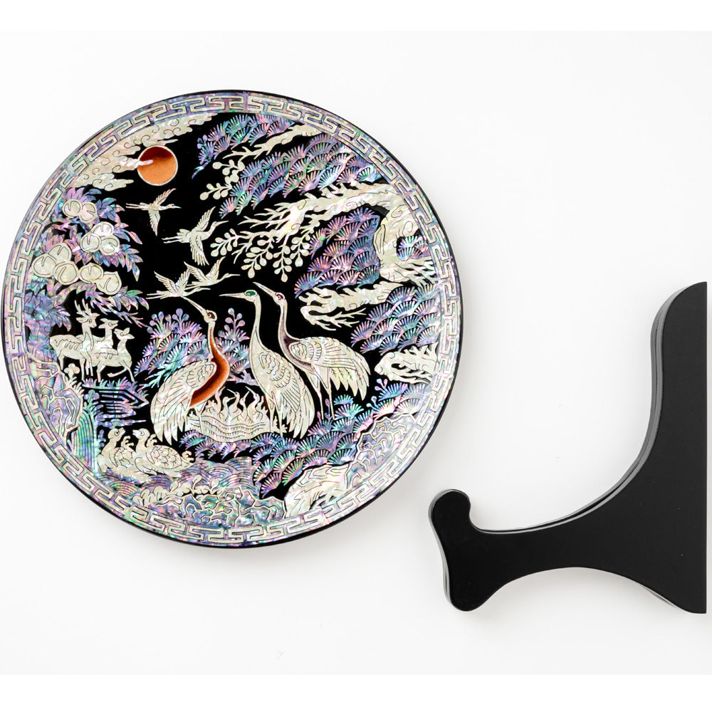 Najeon Chilgi Mother of Pearl Plate & Tray — Sipjangsaeng by Kim Gil-su - DE0042