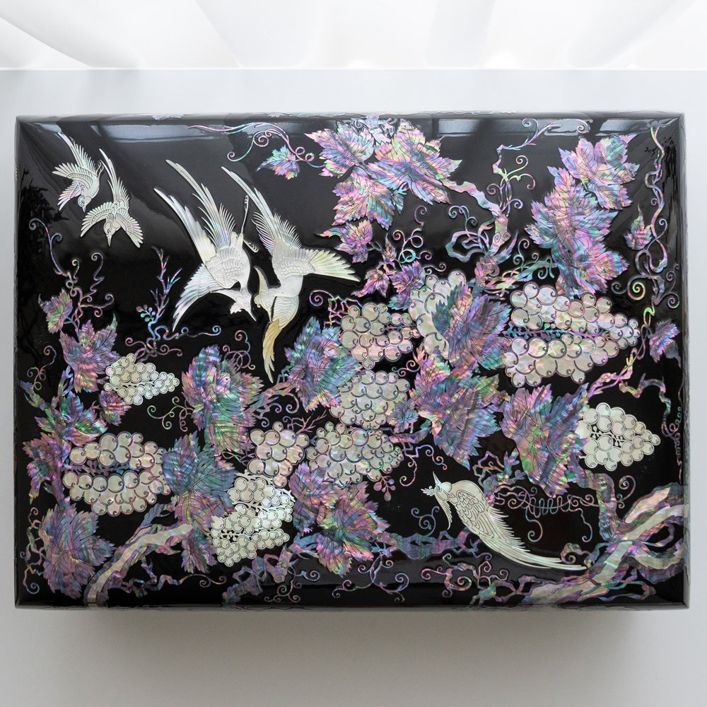 Najeon Chilgi Mother of Pearl Document & Memo Box - OF0215