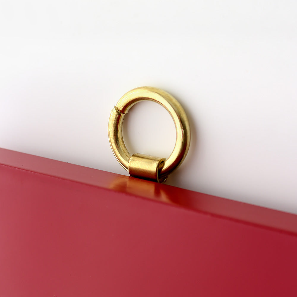 Najeonchilgi Sunflower Wall Mounted Mother of Pearl Frame (Red)