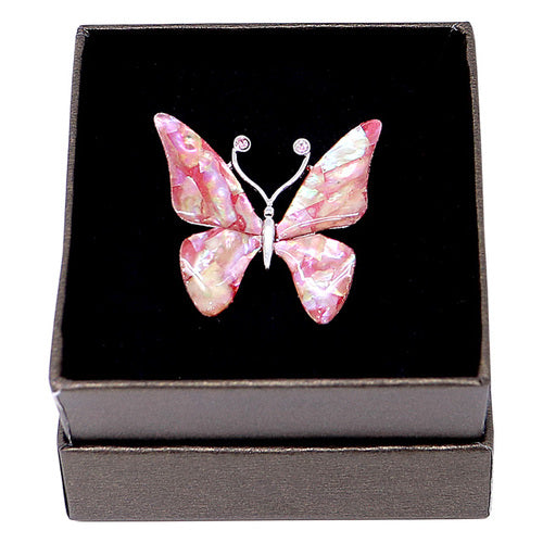 Tie Pin, Cufflinks & Brooch — Butterfly (Pink) - LV0146