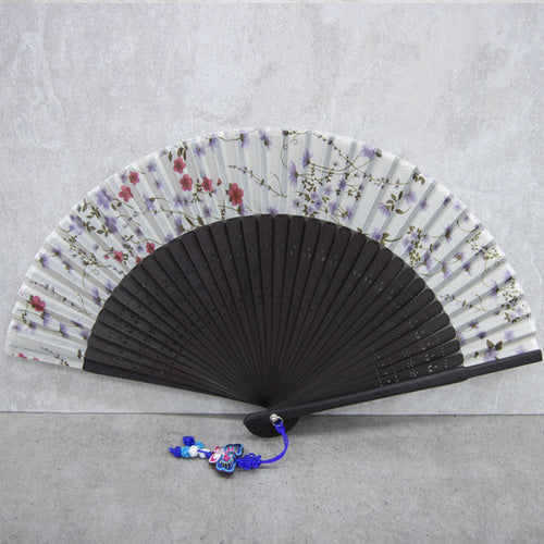 Mini Silk & Ramie Hand Fan - FN0006