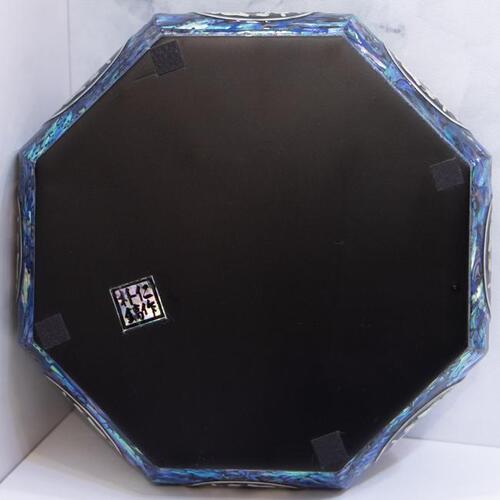 Blue Mother of Pearl Panel Butterfly Octagonal 다용도 Knob Jewelry Box