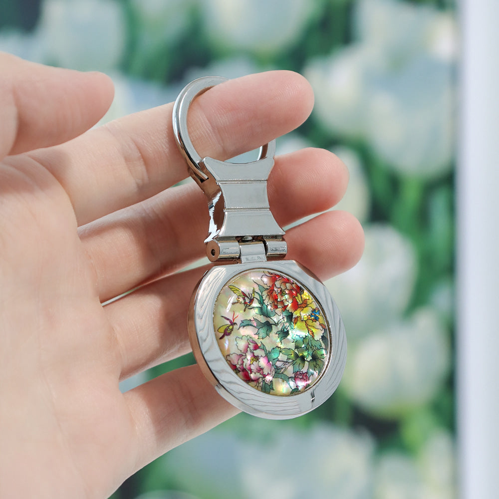 Najeonchilgi Mother of Pearl Keyring Keyring (Round)K