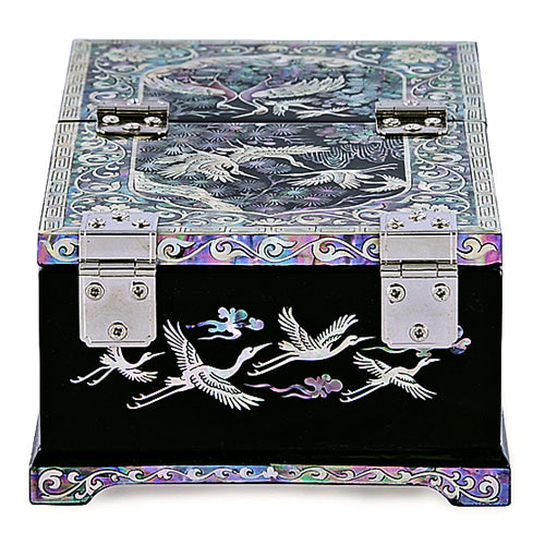 Crane & Pine 1-Tier Drawer VanityJewelry Box (Black)