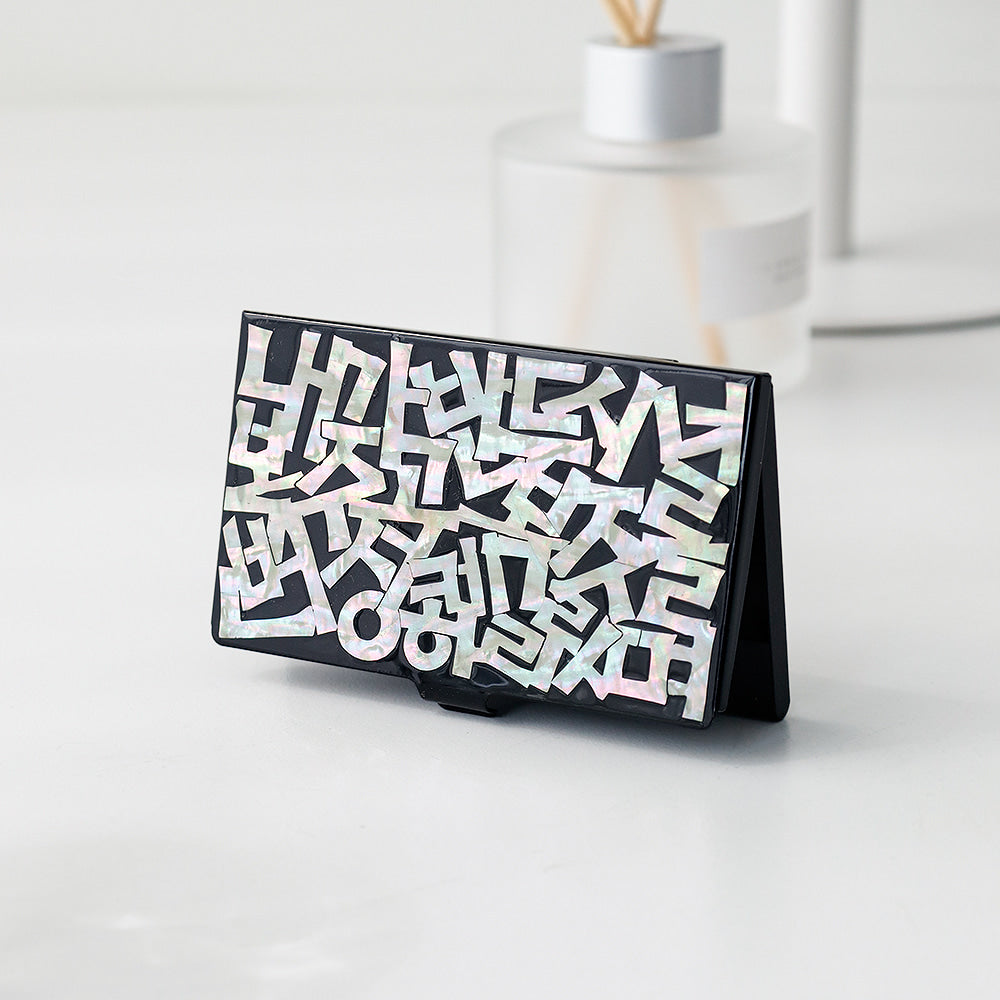 Premium Najeon Black Business Card Case