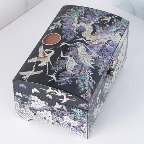 Moon, Pine & Crane 2-Tier Najeonchilgi Jewelry Box