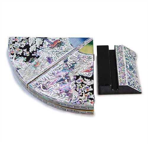 Medium Najeon Chilgi Mother of Pearl Folding Screen by 오명호 - DE0010